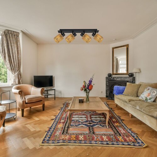 Toolight Viseća Lampa APP1825-4W NATURE BLACK Slike