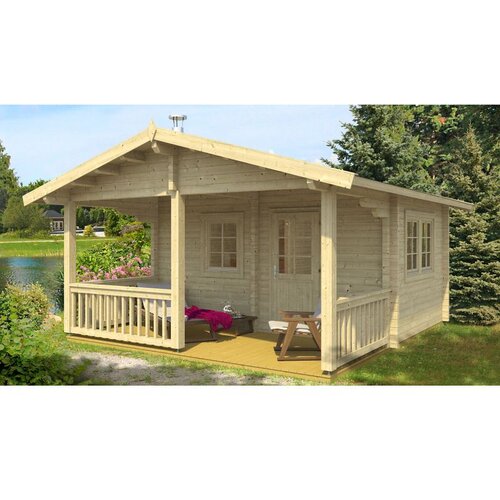 Male kuće Sauna kućica SAUNA TERVO 441 &times; 491 cm sa &scaron;indrom Cijene