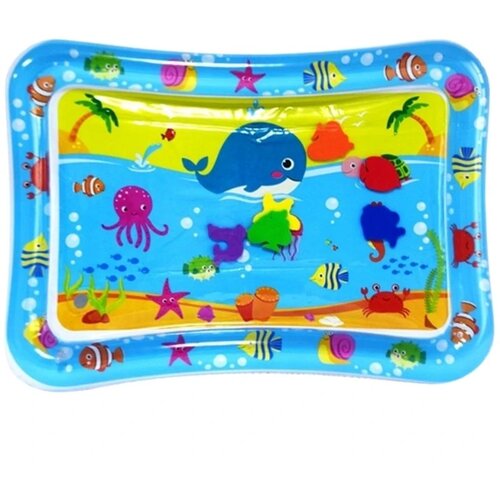 Bbo vodena podloga za bebe Light Whale Blue, 3m+ Cene
