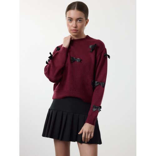Trendyol ženski duks Twoaw25Kz00155, bordo Cene