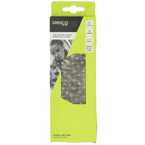 Dresco Lanac za bicikl City 6 (Broj članaka: 116 Kom., Prikladno za: Bicikle) Cijene
