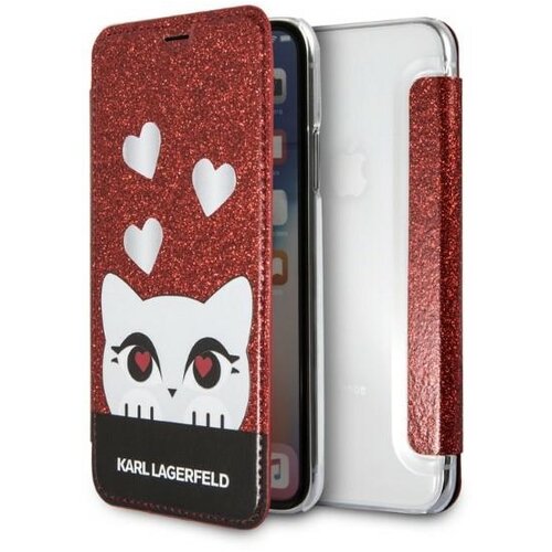 Karl Lagerfeld KLFLBKPXVDCRE ZA IPHONE X/XS ETUI ZA KNJIGO VALENTINOVO, (21970440) Cene