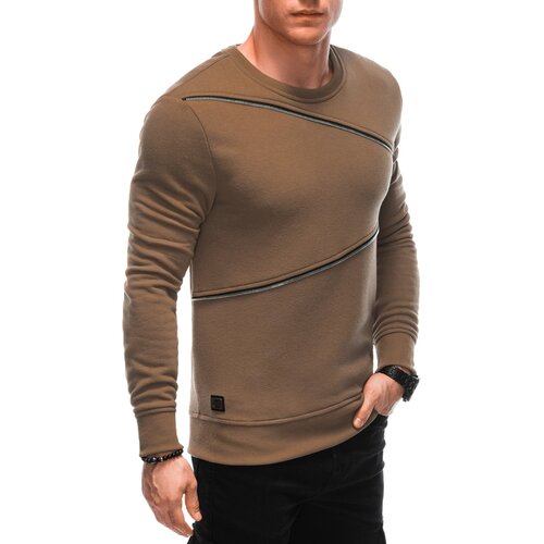Edoti Men's sweatshirt with decorative zippers OM-SSNZ-22FW-005 Slike