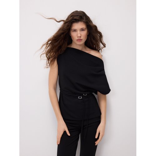 Reserved Bluza s pojasom - crno Cene