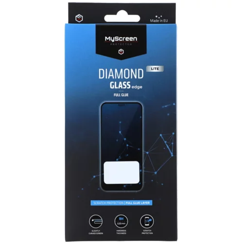 MY Screen protector Diamond Lite ZAŠČITNO KALJENO STEKLO iPhone 15 Pro - Edge Full Glue