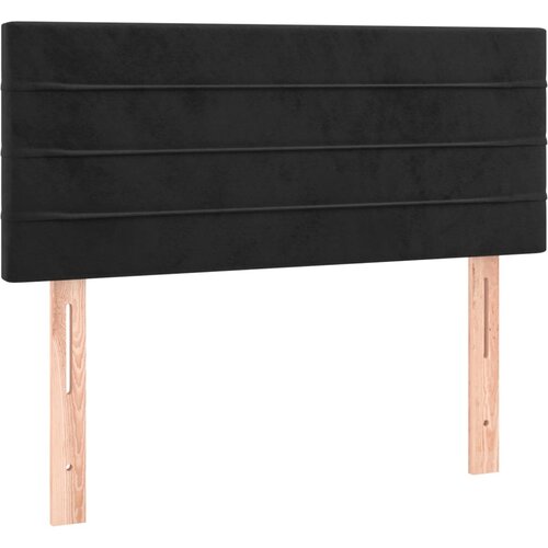 Maison Chic posteljno vzglavje - vzglavna omarica - nočna omarica črno 90x5x78/88 cm žamet, (21705703) Slike