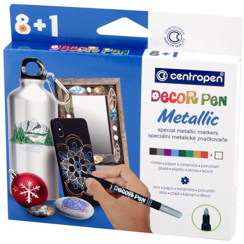 CENTROPEN Flomasteri Decor metalic 9 komada 2737/09 Cene