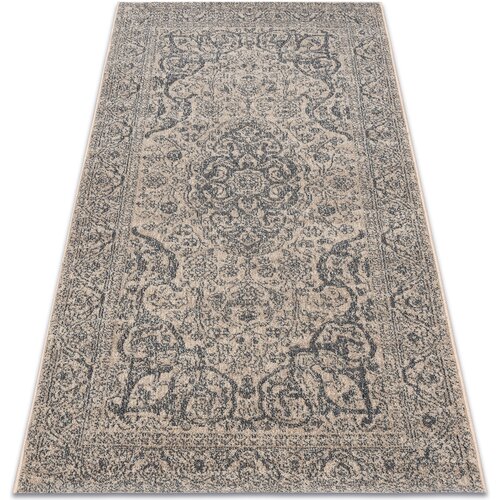 RugsX Preproge Preproga Wool JADE 45018/100 Ornament, okvir bež 67x130 cm Bež Cene