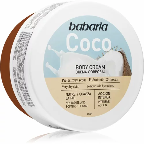 Babaria Coconut krema za tijelo za izrazito suhu kožu 400 ml