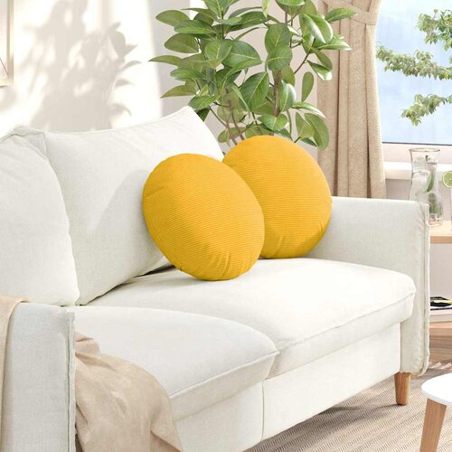  Jastučići za sjedenje 2 pcs Svijetlo žuta &Oslash; 40 cm Cijene