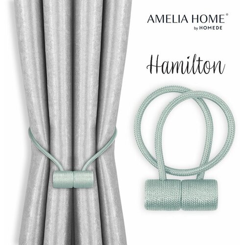  Curtains - accessories HAMILTON color blue ameliahome Cene