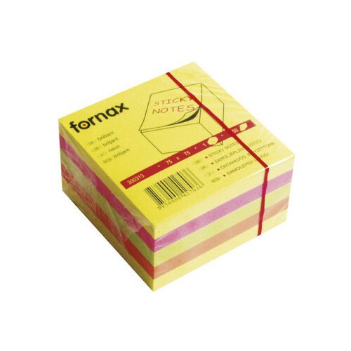 Fornax kocka samolepljivi listići 450 lis, 75x75 neon 427036 ( 2554 ) Slike