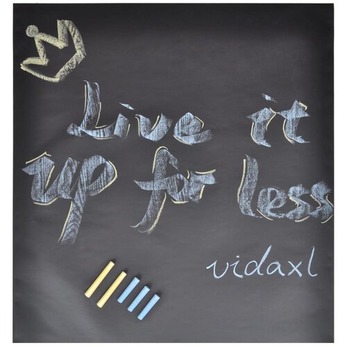 vidaXL Stenska nalepka tabla 0,6x3m 2 zvitka s kredami, (22135127) Cene