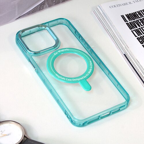 Torbica frame magsafe za iphone 15 pro max 6.7 plava Slike