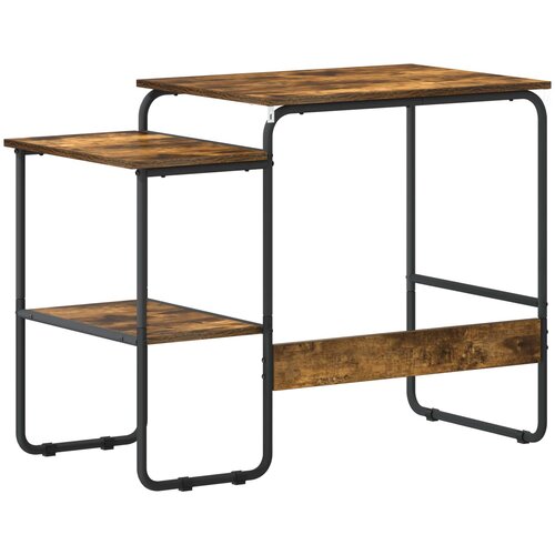  Stol s pohranom Dimljeni hrast 100 x 50 x 75 cm Slike
