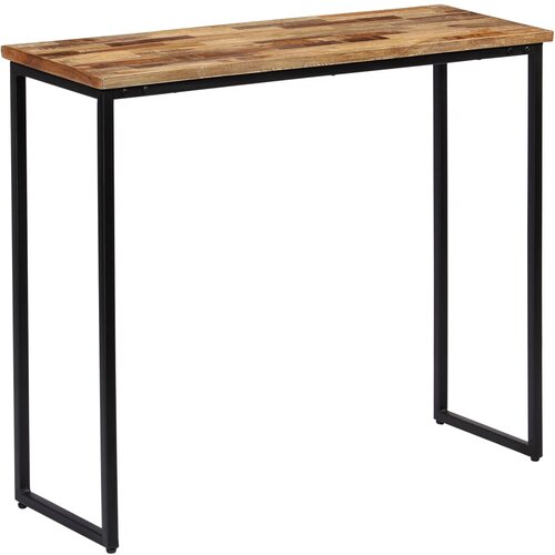 VidaXL Konzolna mizica iz trdne predelane tikovine 90x30x76 cm Slike