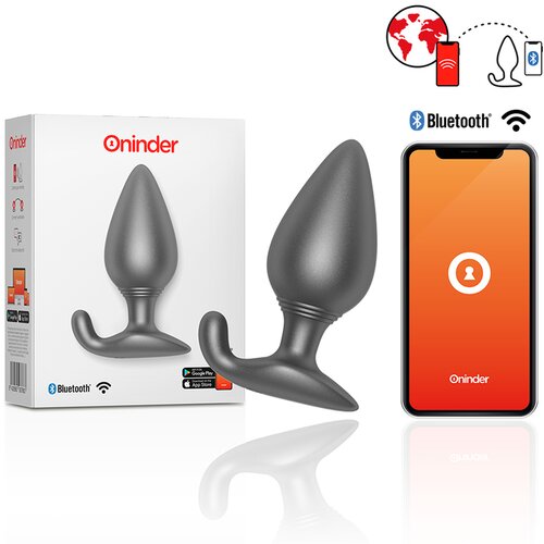 Oninder Vibrating Anal Plug Black Slike