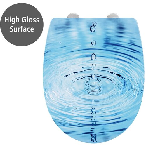 Wenko WC deska s počasnim zapiranjem 38 x 45 cm Droplets &amp;ndash; Slike