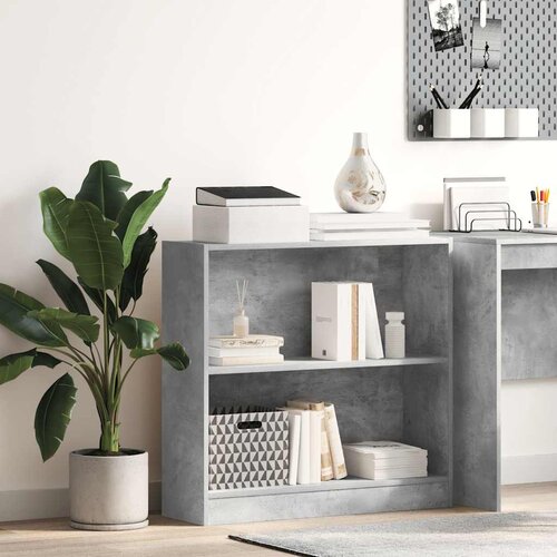  Polica za knjige boja betona 80x24x75 cm konstruirano drvo Cijene