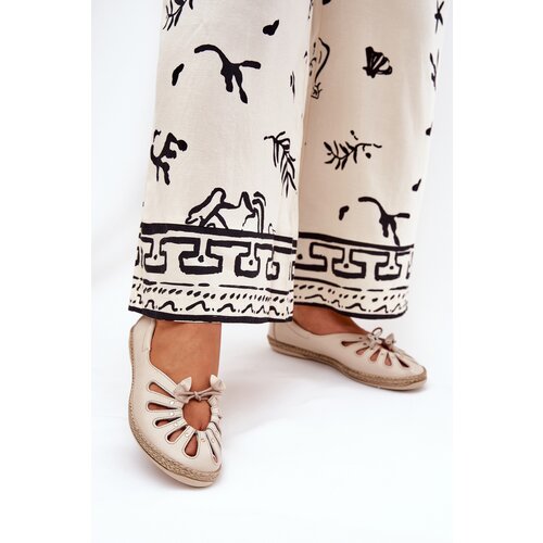Zazoo Flat Ballerinas Made Of Natural Leather Cene