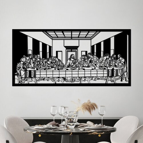 Wallity zidna dekoracija Davinci, 100x48cm, Crna Cene
