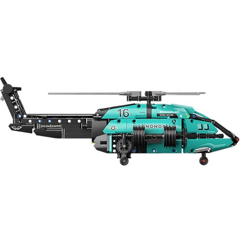  Tehnički blokovi 2 u 1 Formula 1 trkaći automobil helikopter 736 kom naljepnica ZA5730 Slike