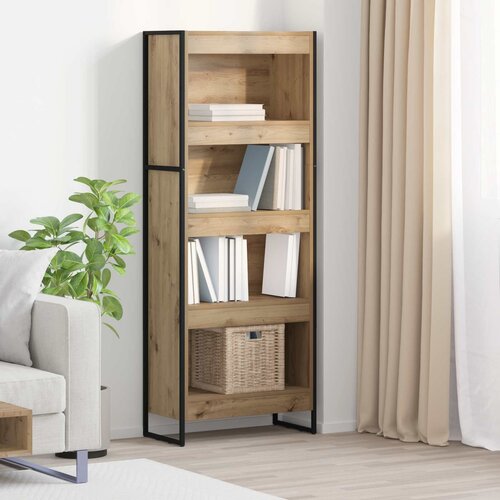 vidaXL Ormarić za knjige Umjetnička hrastovina 80 x 30 x 155 cm Cijene