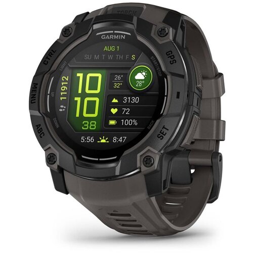 Garmin pametni sat Instinct 3 50 mm AMOLED, crni s remenom boje ugljena Cene
