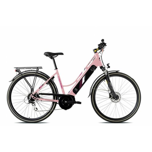 Capriolo E-Bike Eco 700.3 Ženski električni bicikl, 18.9", 250W, Roze Cene