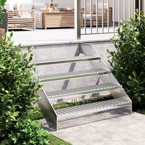 vidaXL Rešetkasta stepenica 100x24x7 cm od pocinčanog čelika Cijene