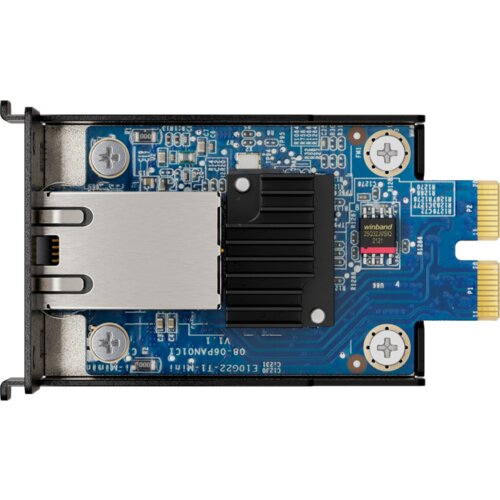 Synology E10G22-T1-MINI 10GbE RJ-45 network upgrade module for compact servers, 10/5/2.5/1 Gbps Multi-Gig support, PCIe 3.0 x2, for models DS923+, DS723+, RS422+, DS1522+ Slike