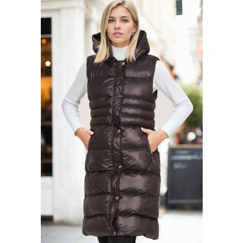 Dewberry Z6757 WOMEN&amp;#039;S VEST-DARK BLACK Slike