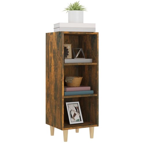  Komoda boja dimljenog hrasta 34,5x32,5x90 cm konstruirano drvo Slike