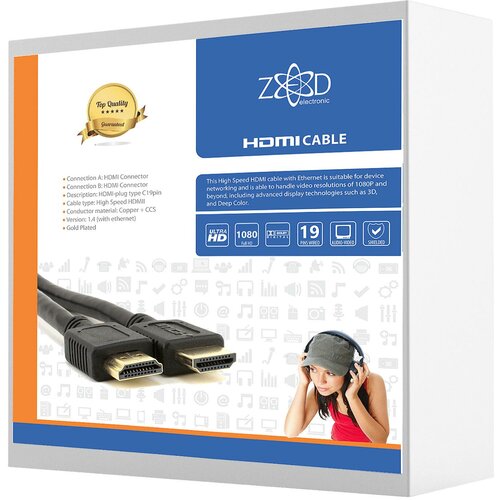 Zed Electronic HDMI/7,5 ver. 1.4, 7.5 met - kabl Slike