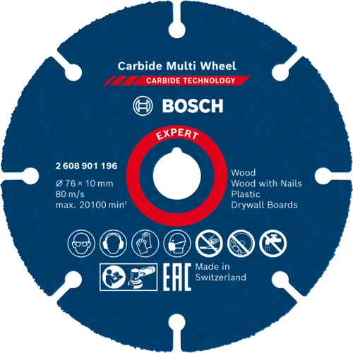 Bosch EXPERT Carbide Multi Wheel disk 76 mm - 2608901196