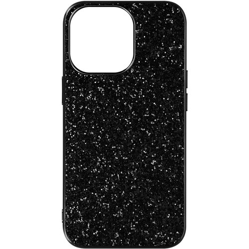 AVIZAR Ovitek z reliefnimi blešcicami za iPhone 13 Pro Max, kovinsko trd - crn, (20632680) Cene