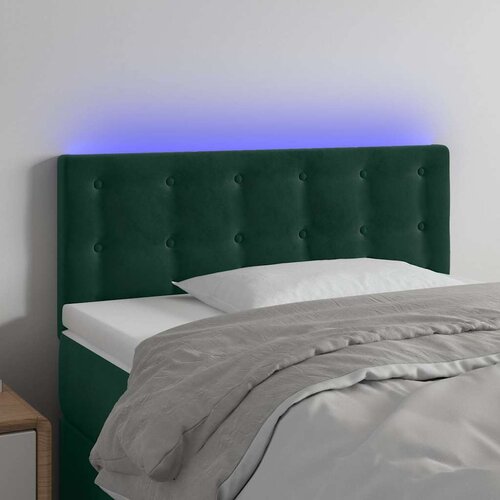  LED uzglavlje tamnozeleno 100x5x78/88 cm bar&scaron;unasto Cijene