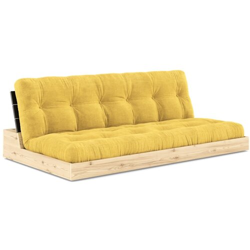 Karup Design Žuta sklopiva sofa od samta 196 cm Base – Cijene