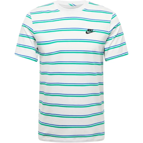 Nike Sportswear Majica 'CLUB' plava / tirkiz / crna / bijela