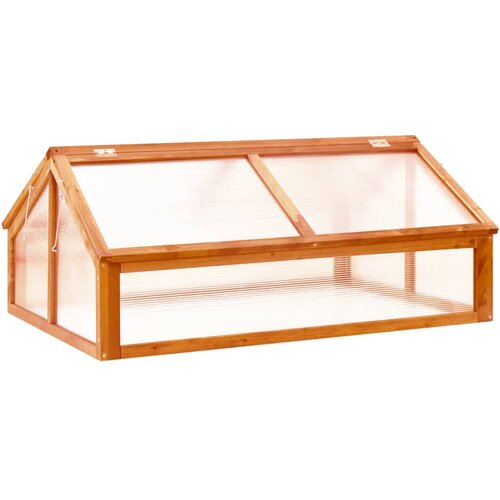 vidaXL Staklenik smeđa 114 x 80 x 50 cm od jelovine Cijene