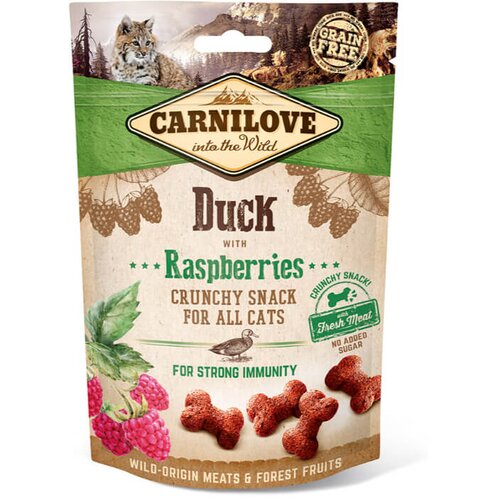 Carnilove Cat Crunchy Snack - raca & malina, 50 g Cene