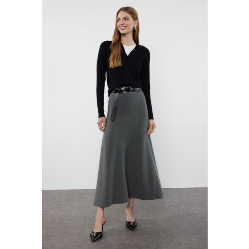 Trendyol Gray Premium Quality Knitwear Skirt Cijene