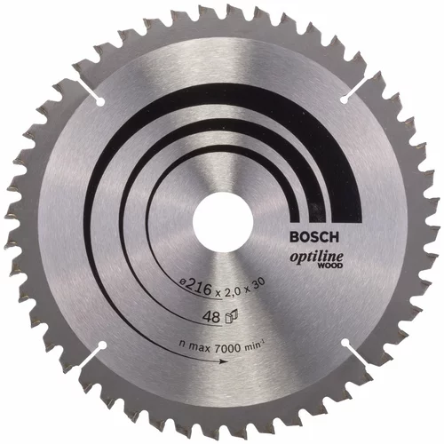 Bosch List za kružnu pilu (216 mm, Provrt: 30 mm, 48 zubaca, Širina reza: 2 mm)