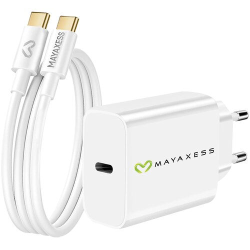 Oem Mayaxess, Omrežni polnilnik za Galaxy A36 20W + 1m USB-C kabel, Bela, (5000275832) Cene