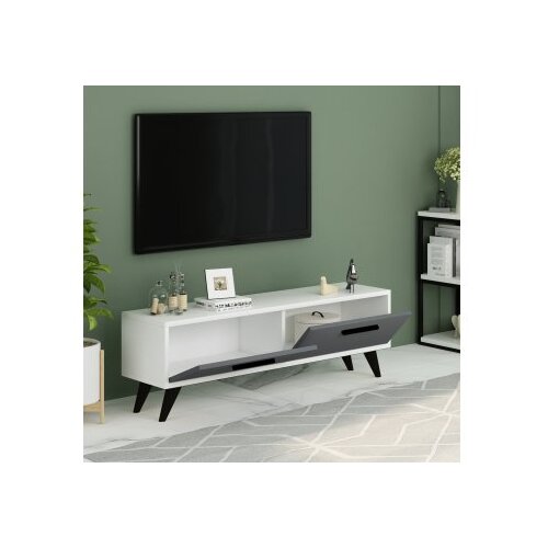 Hanah home TV polica Melisa White Anthracite Slike
