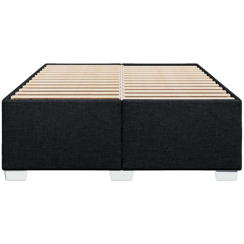 VidaXL okvir za krevet bez madraca crni 140 x 190 cm od tkanine Slike