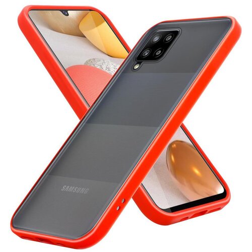 Cadorabo Ohi&scaron;je, združljiv s Samsungom v zamrznjenih rdečih - črnih tipkah - hibridni za&scaron;čitni pokrov s silikonom TPU v notranjosti in mat plastičnim hrbtom, (20566786) Cene