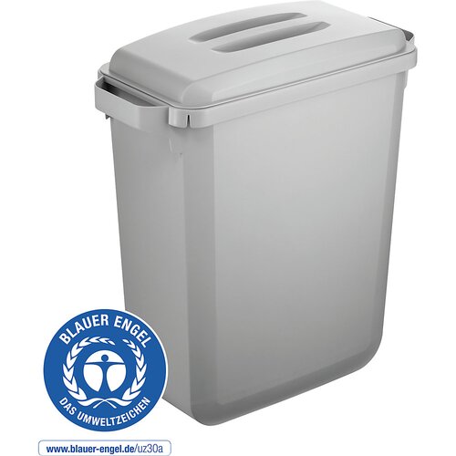 Durable Zbiralnik odpadkov DURABIN® ECO, prostornina 60 l, VxŠxG 645 x 590 x 282 mm, sive barve Cene