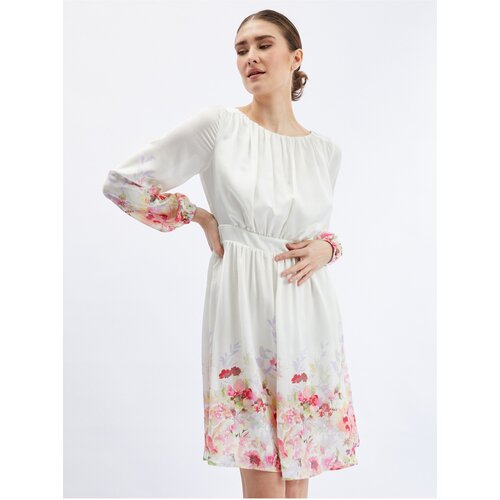 Orsay Pink-Cream Women Floral Dress - Women Slike