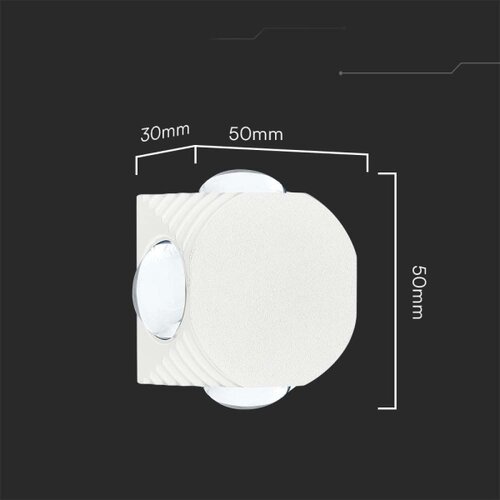  LED spoljno zidno svetlo LED/4W/230V 4000K IP54 bela Slike